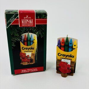 Vintage Hallmark Keepsake Christmas Ornament 1991 Crayola Crayon Piano